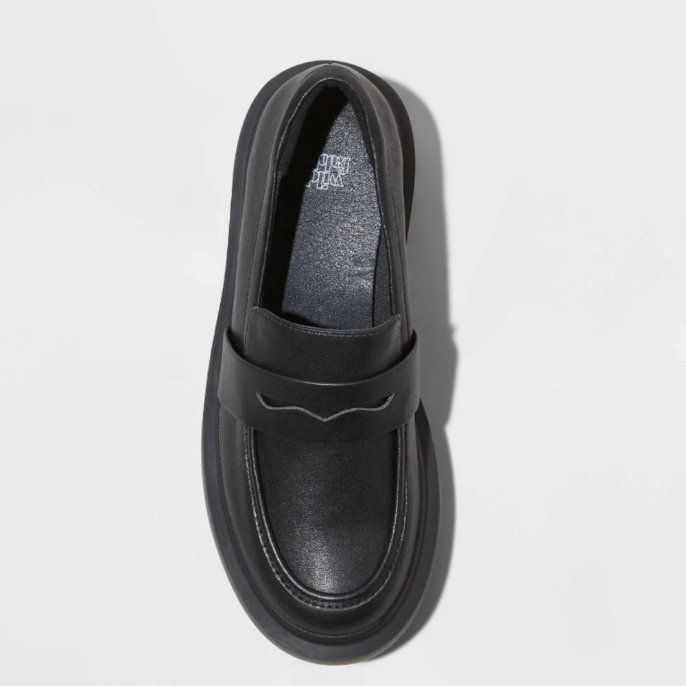 Wild fable Black Lacey Platform Loafer Size 11 - Picture 3 of 7